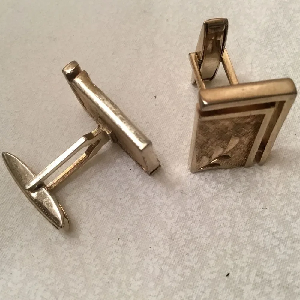 Set of Men’s Goldtone Cufflinks